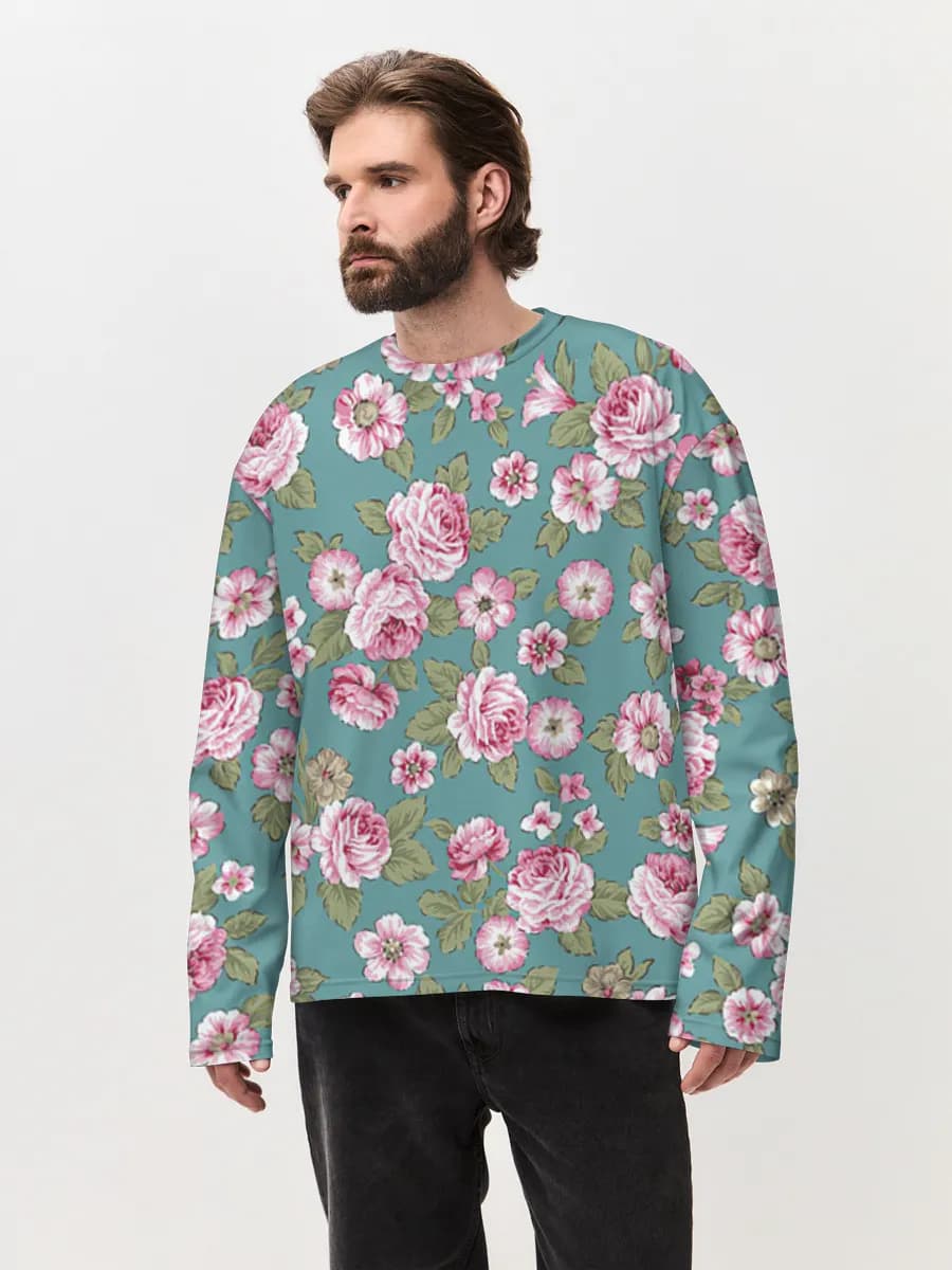 Men's oversized cotton long sleeve
