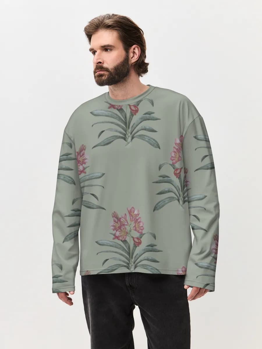Men's oversized cotton long sleeve