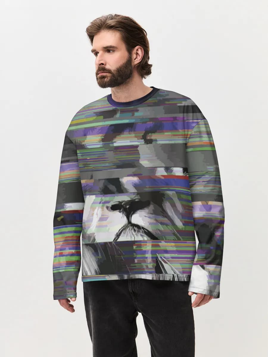 T-shirt Manches Longues Coton Oversize Homme