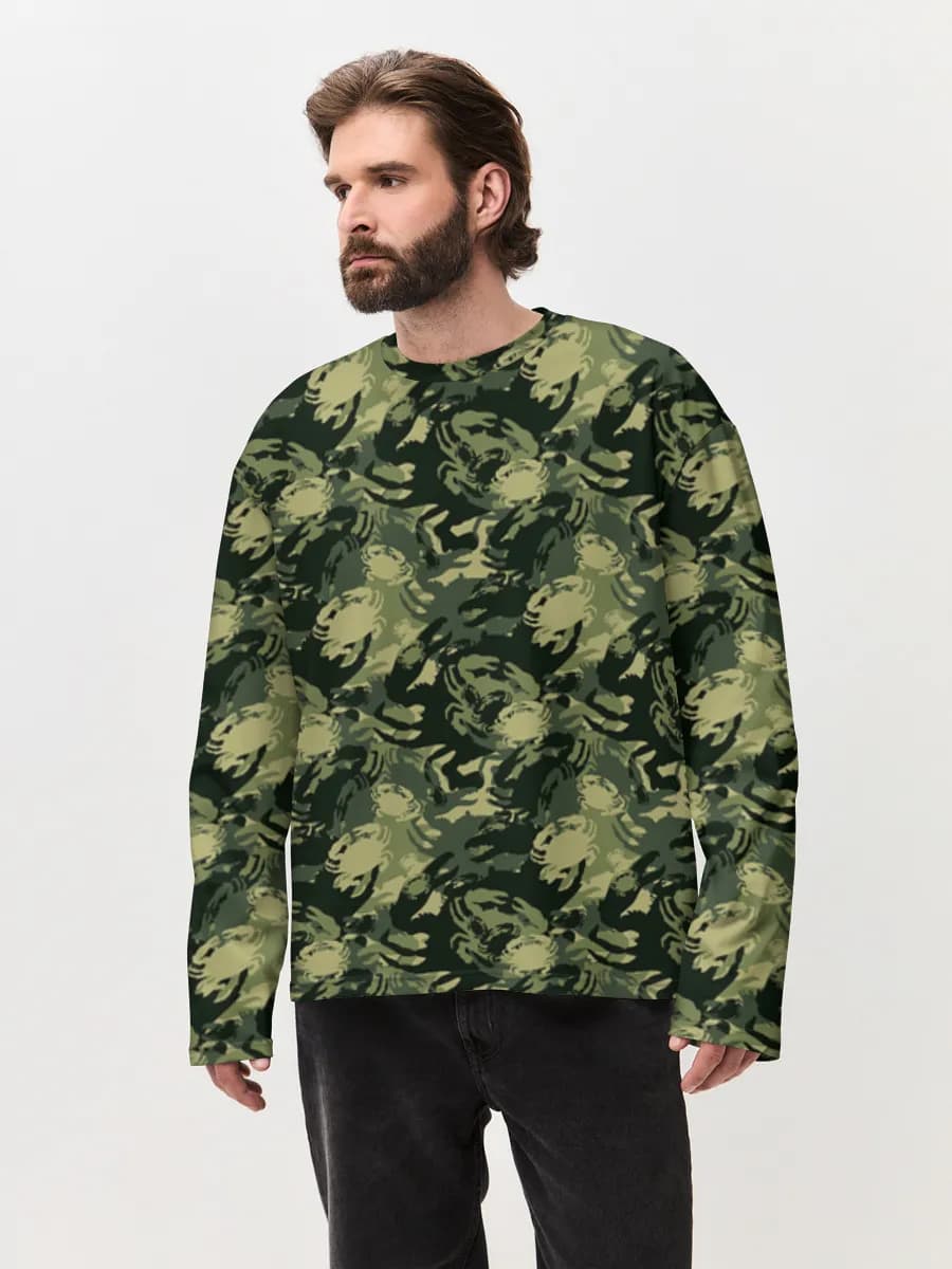 T-shirt Manches Longues Coton Oversize Homme