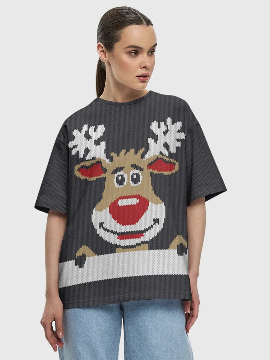 Women's oversized cotton T-shirt