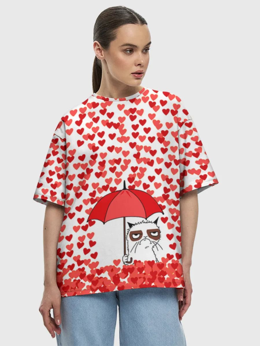 Women's oversized cotton T-shirt