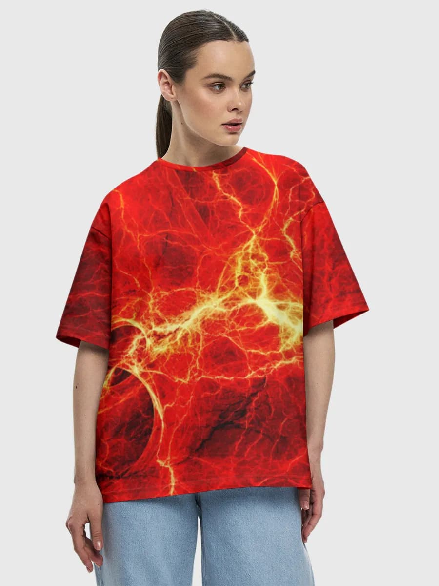 Women's oversized cotton T-shirt