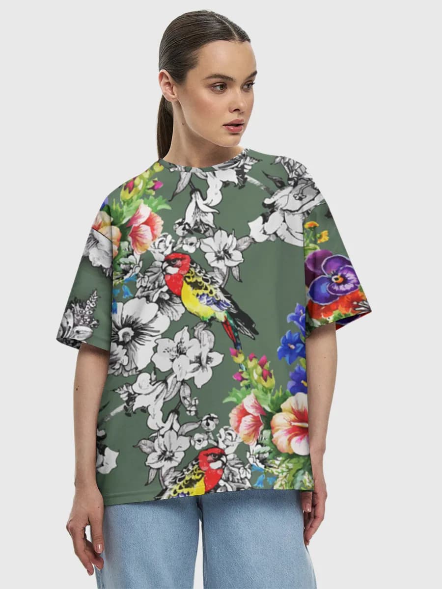 Women's oversized cotton T-shirt