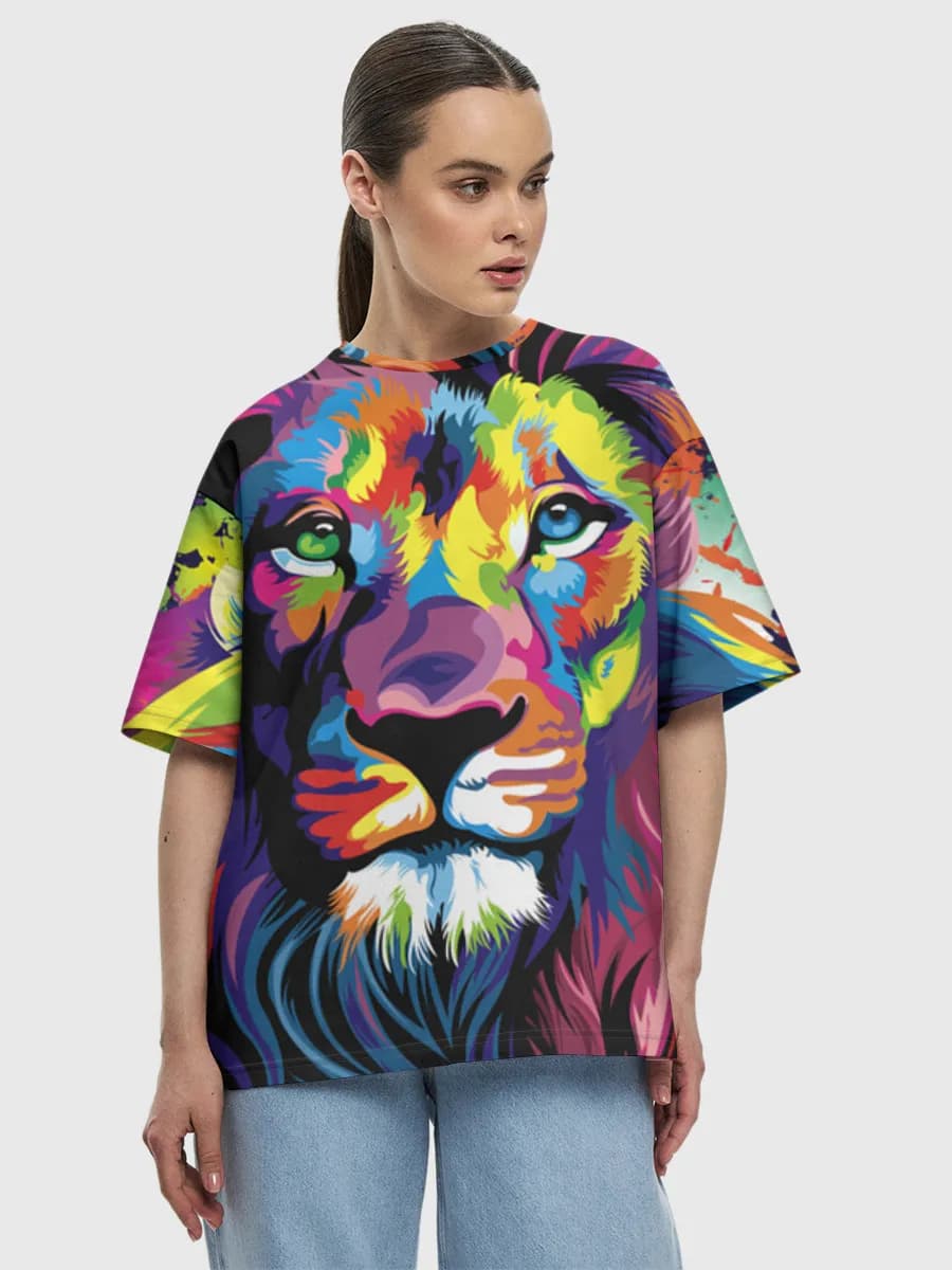 Damen Oversized Baumwoll T-Shirt