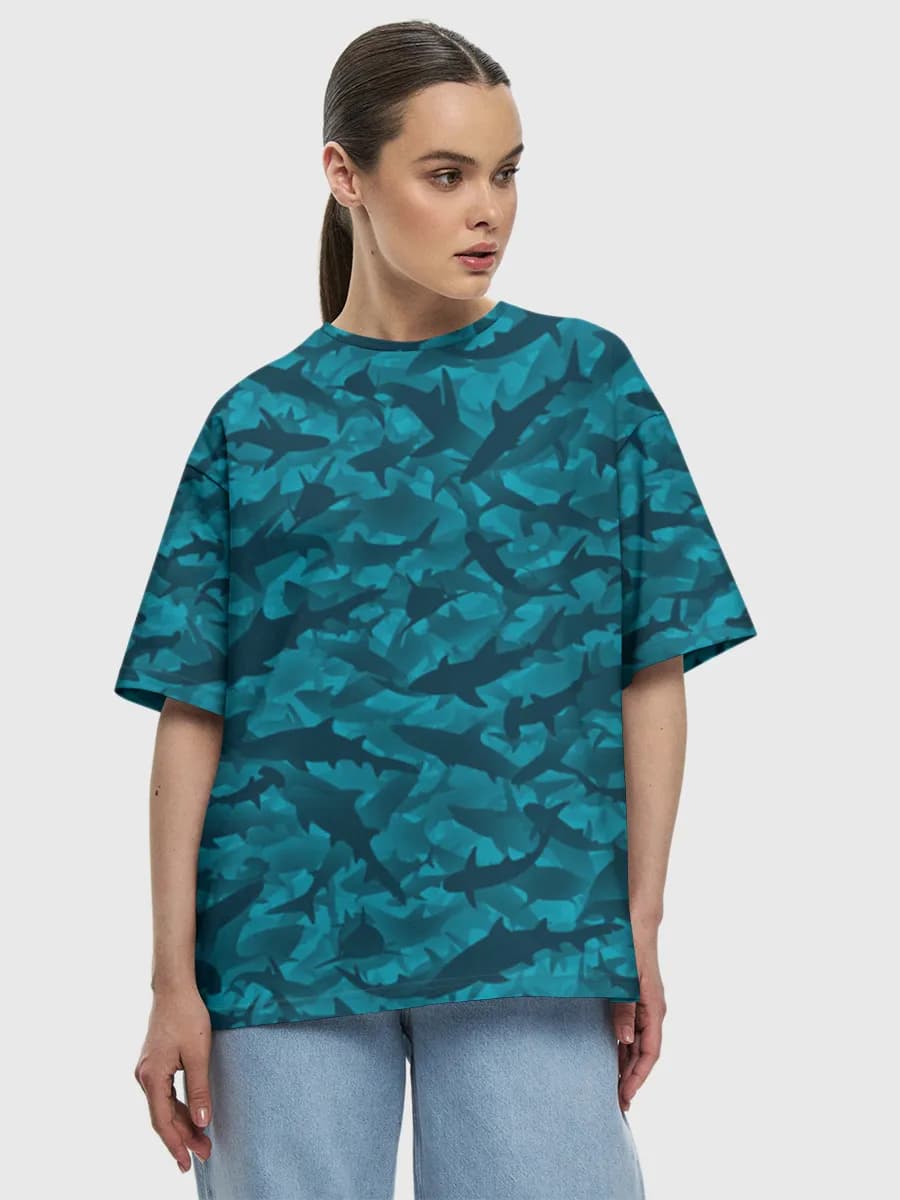 Women's oversized cotton T-shirt