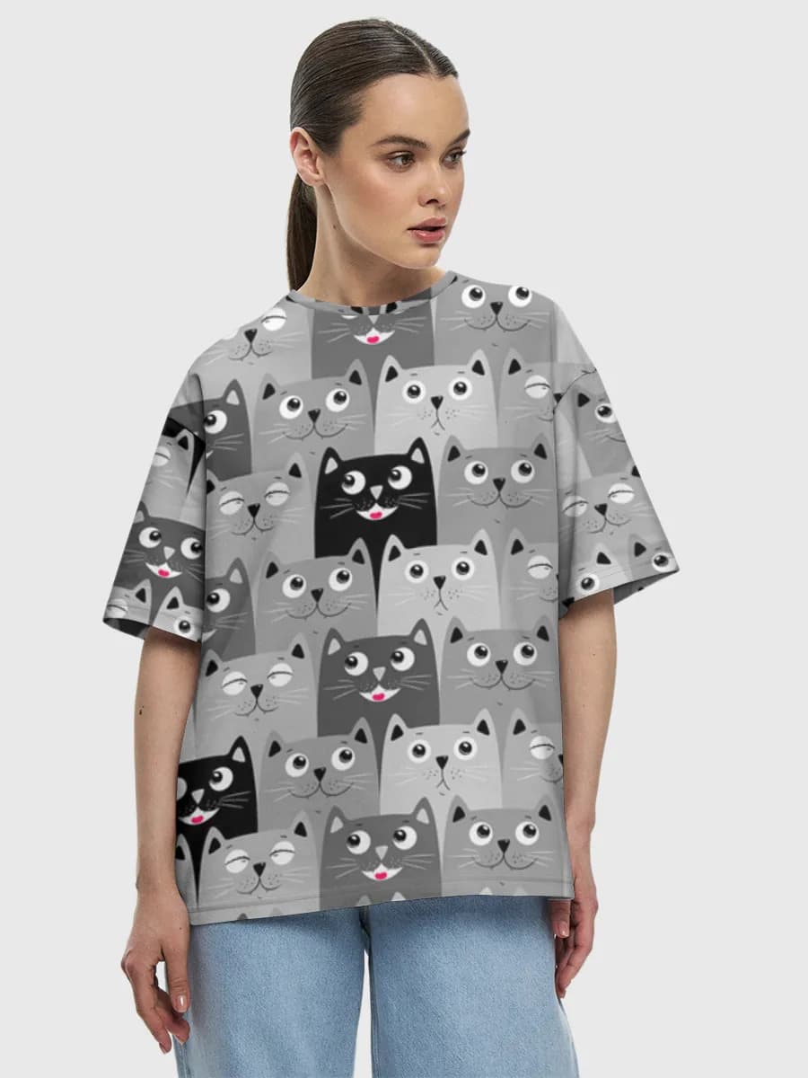 Women's oversized cotton T-shirt