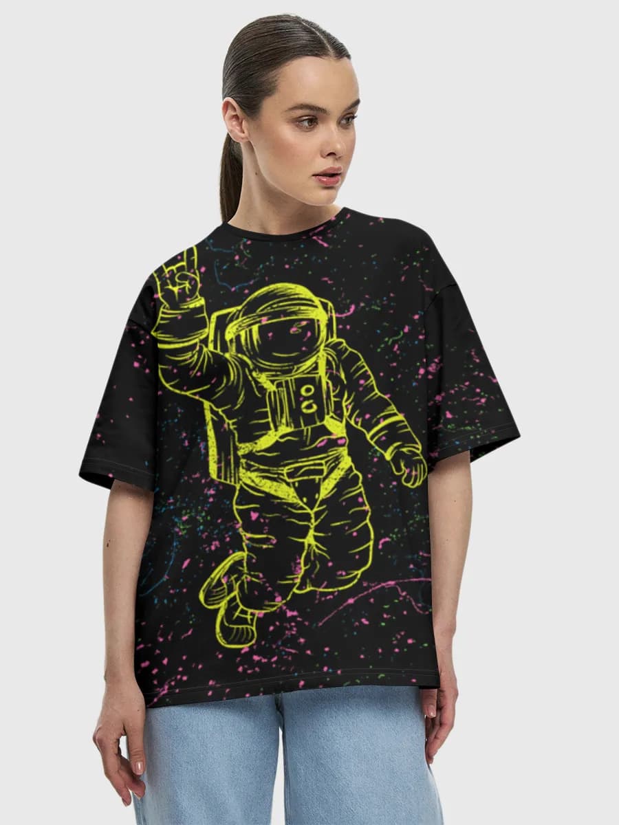 Women's oversized cotton T-shirt