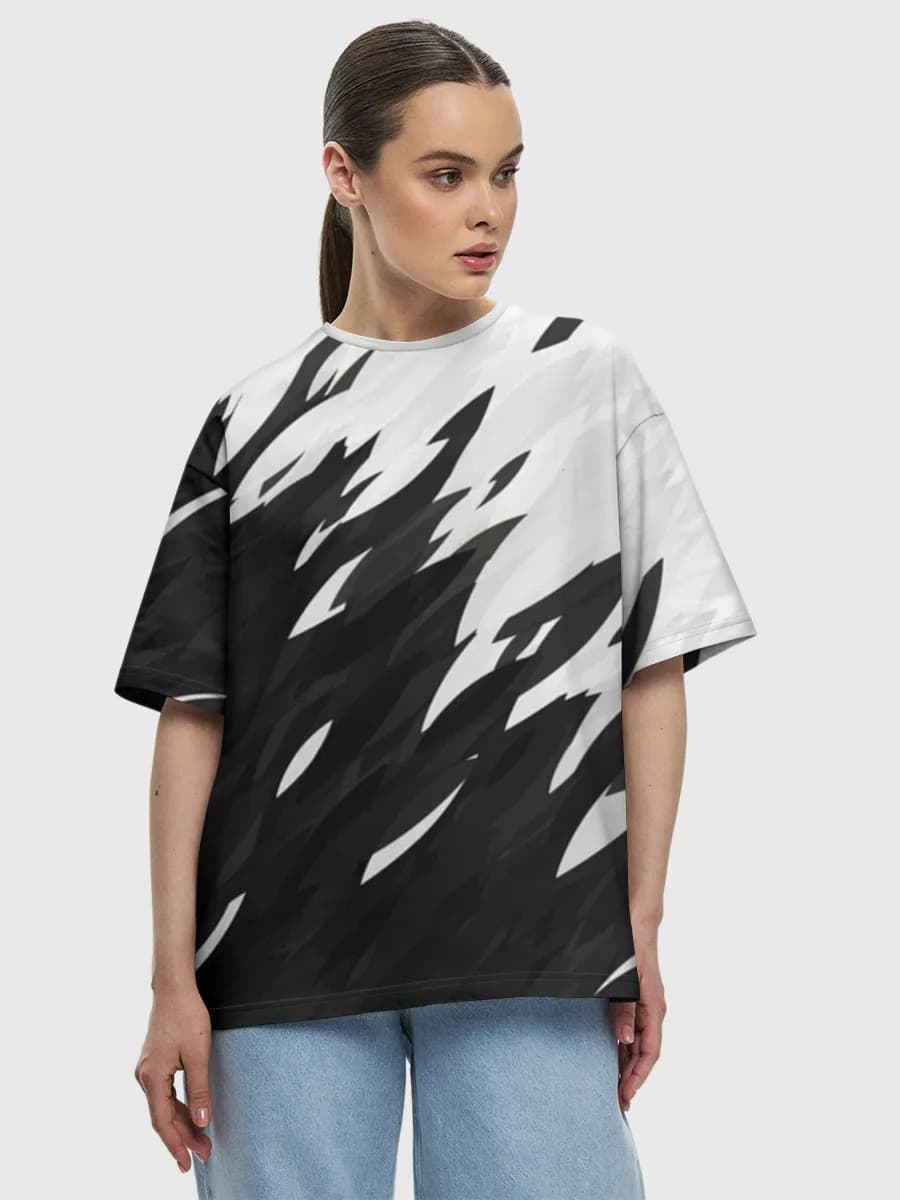 Damen Oversized Baumwoll T-Shirt