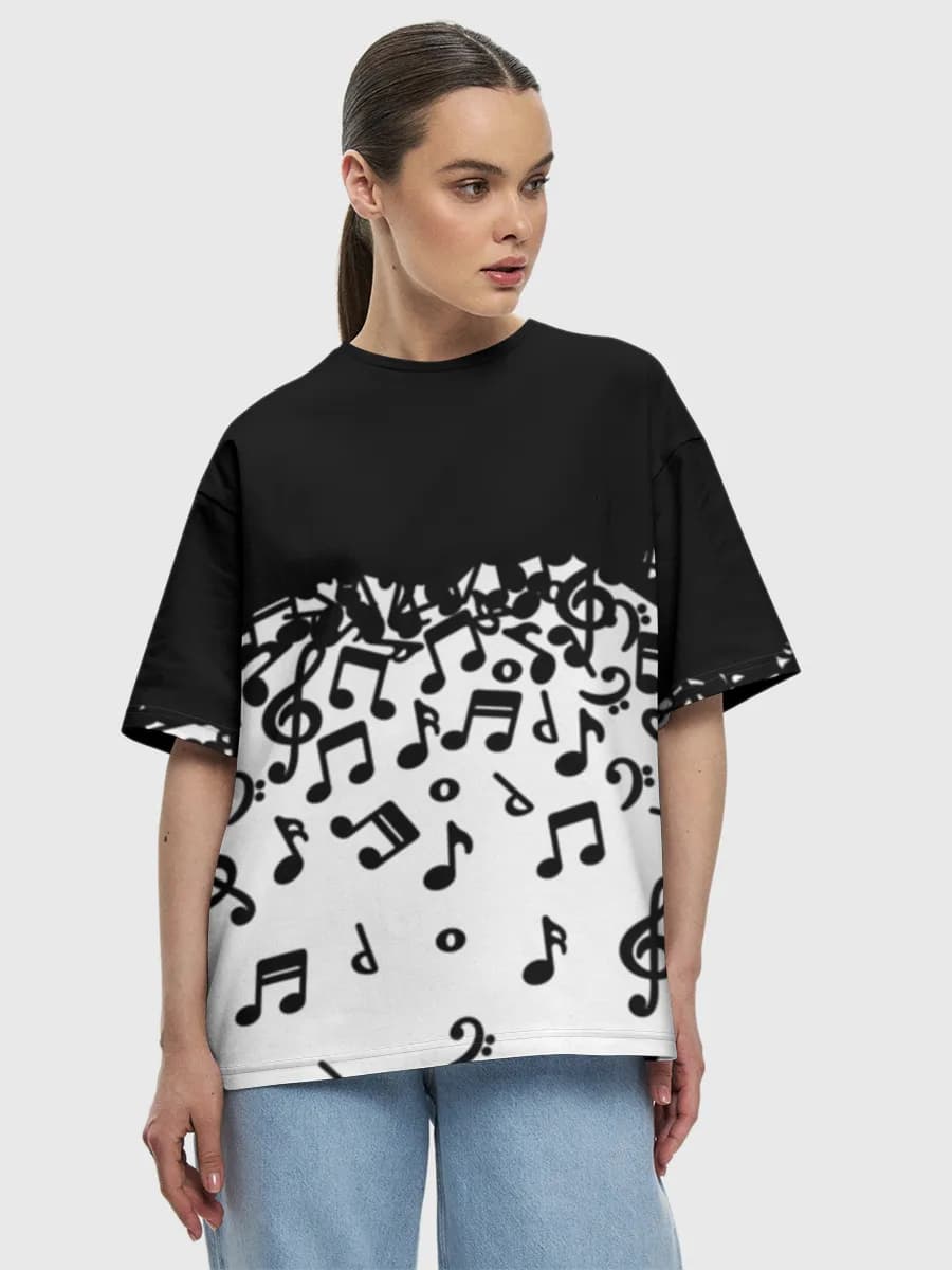 レディース ビッグシルエット コットンTシャツ