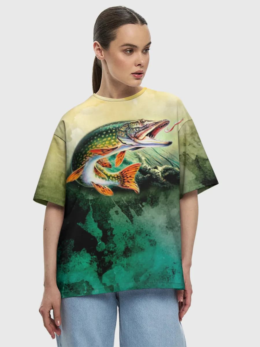 Women's oversized cotton T-shirt