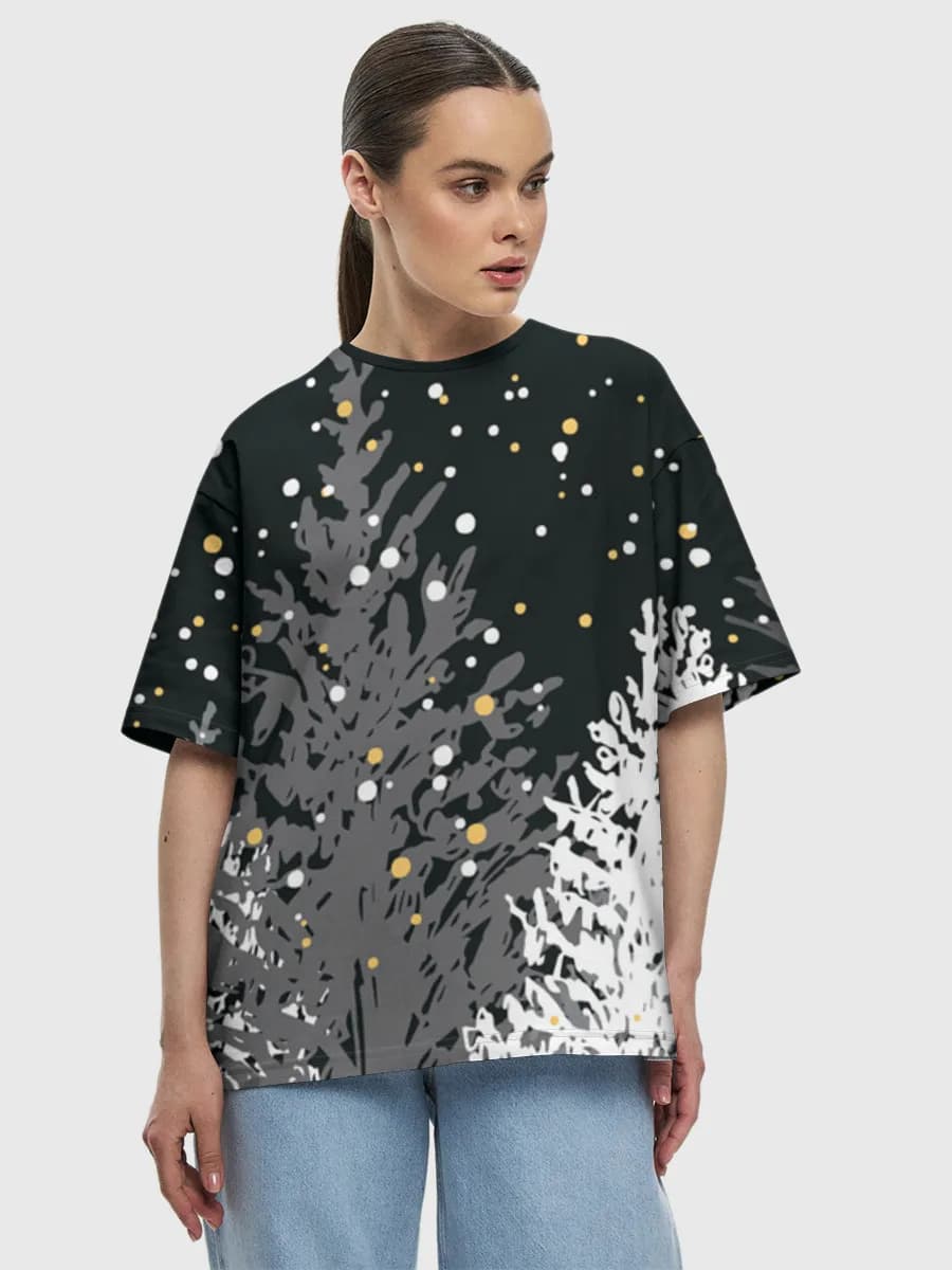 Women's oversized cotton T-shirt