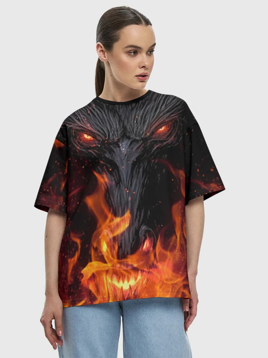 Women's oversized cotton T-shirt