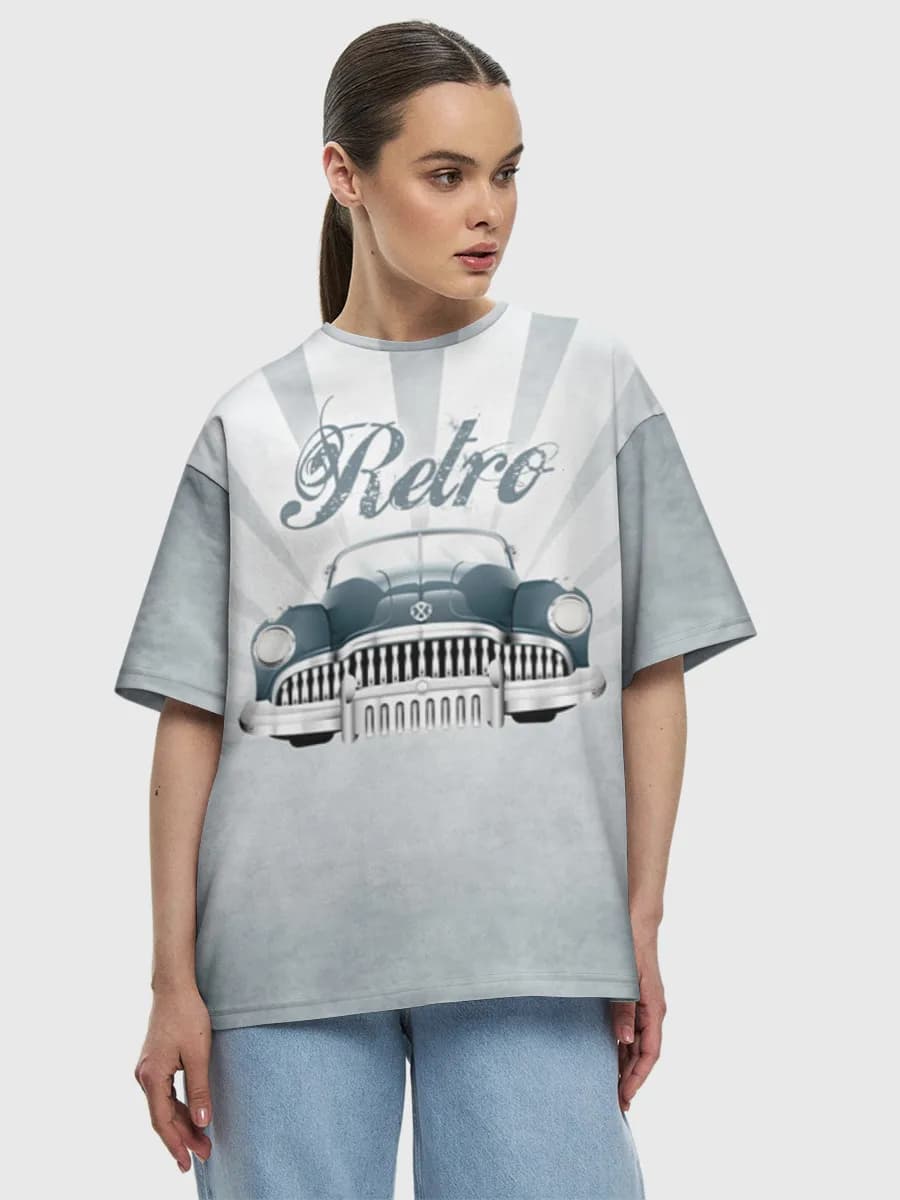 Women's oversized cotton T-shirt