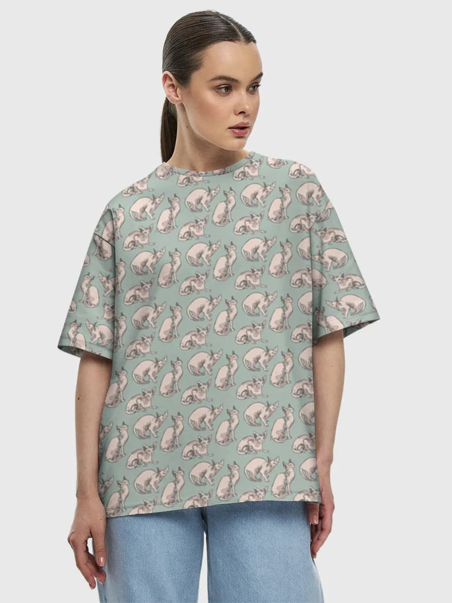 Women's oversized cotton T-shirt