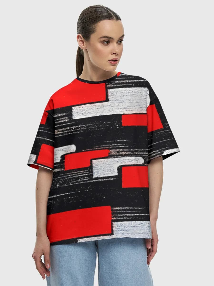 Women's oversized cotton T-shirt