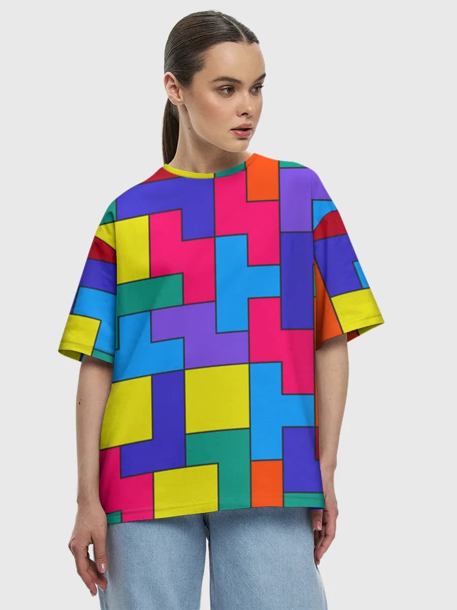 Women's oversized cotton T-shirt