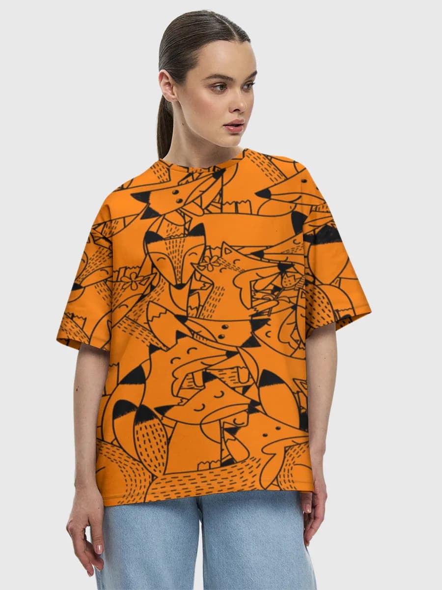 Women's oversized cotton T-shirt