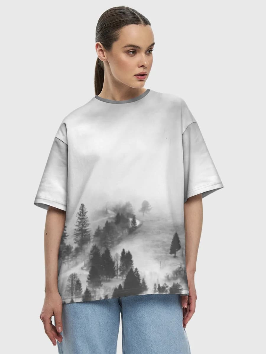 Women's oversized cotton T-shirt