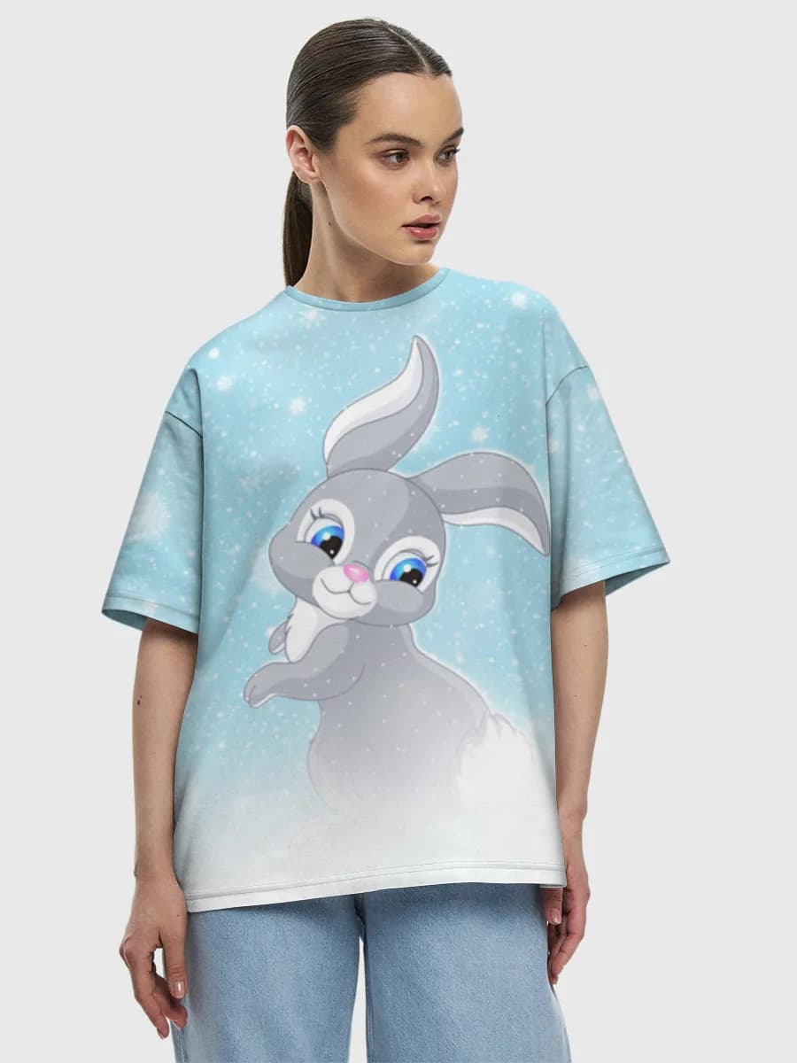 Women's oversized cotton T-shirt