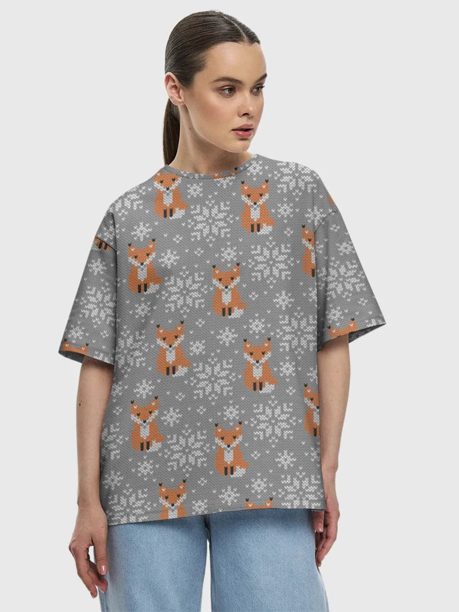 Women's oversized cotton T-shirt