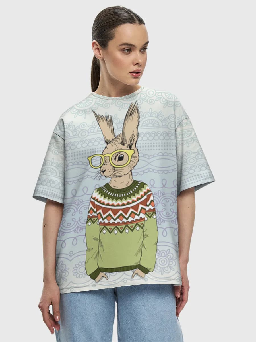 Women's oversized cotton T-shirt