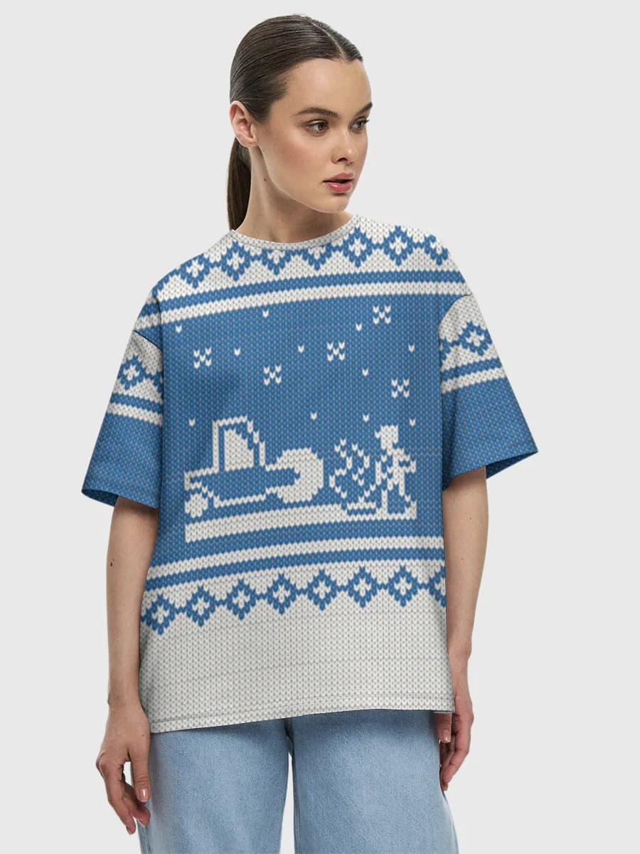 Women's oversized cotton T-shirt