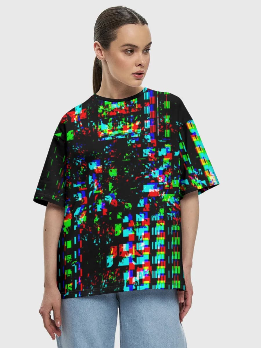Women's oversized cotton T-shirt