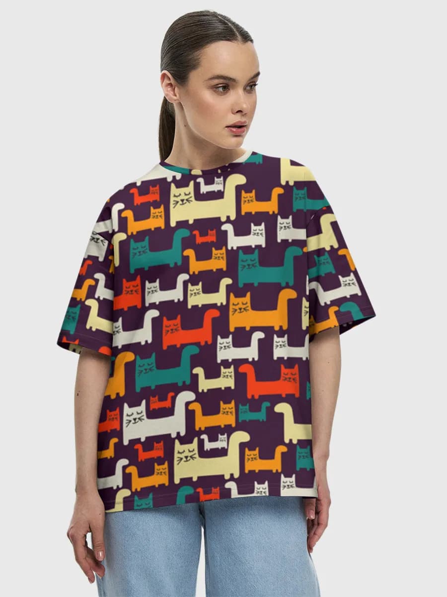 Women's oversized cotton T-shirt