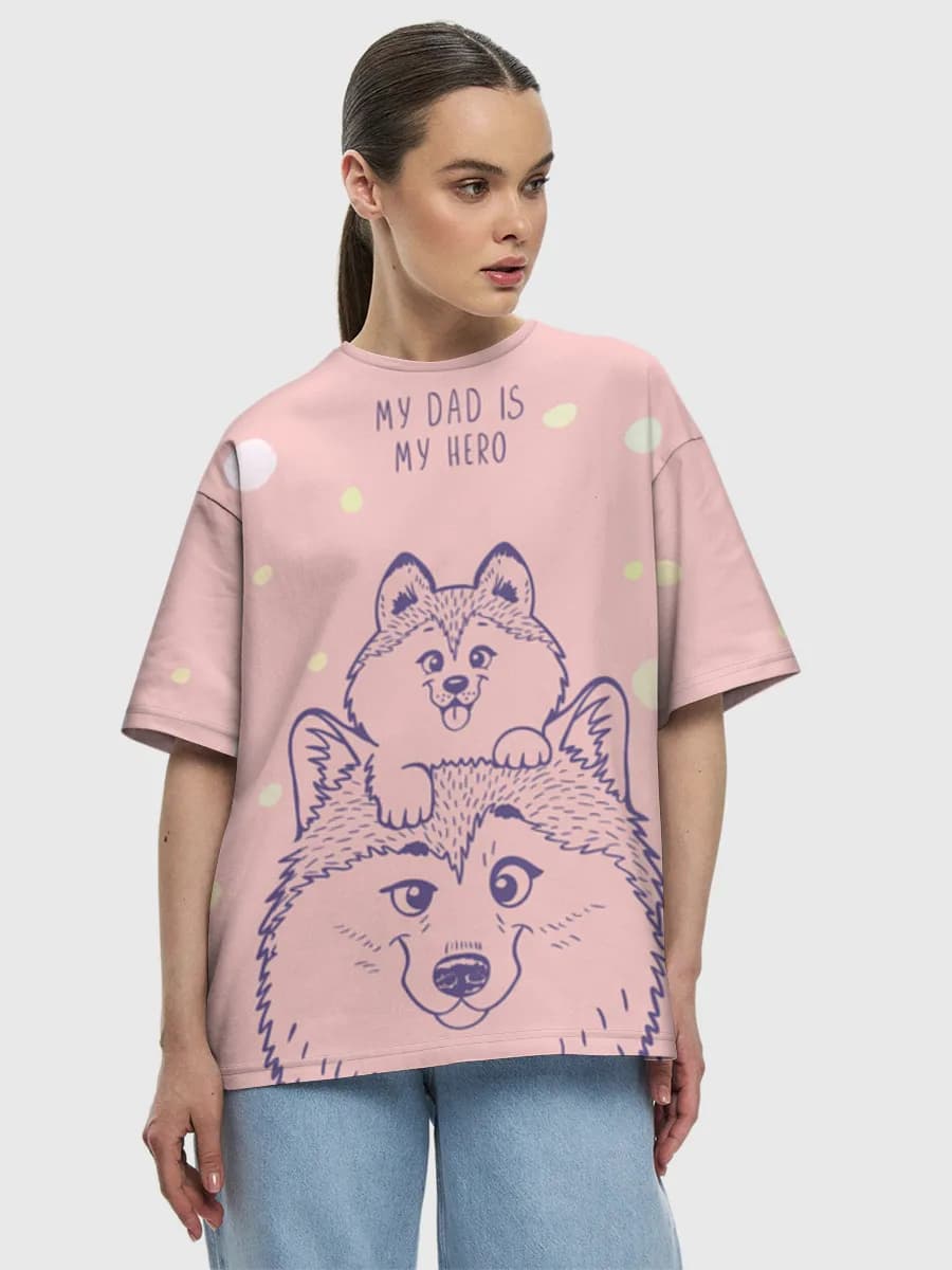 Women's oversized cotton T-shirt