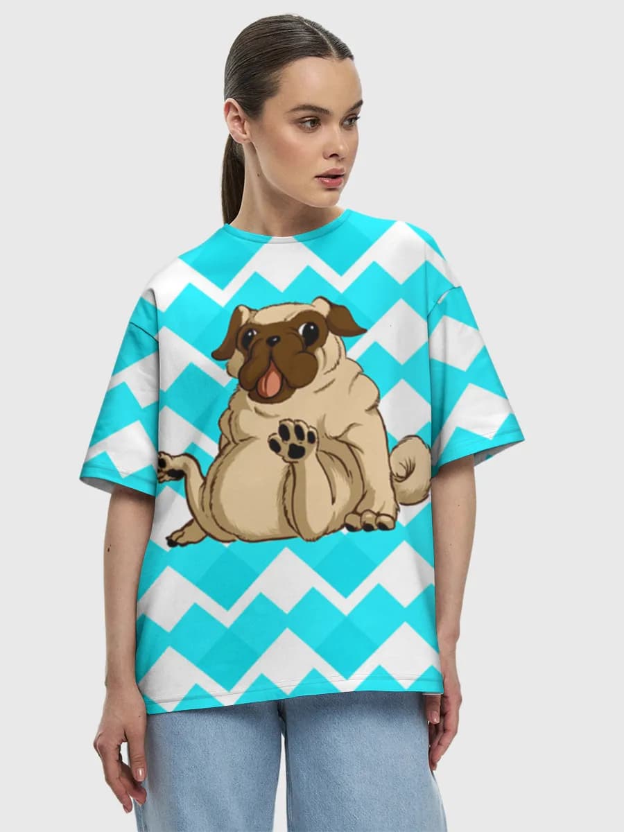 Women's oversized cotton T-shirt