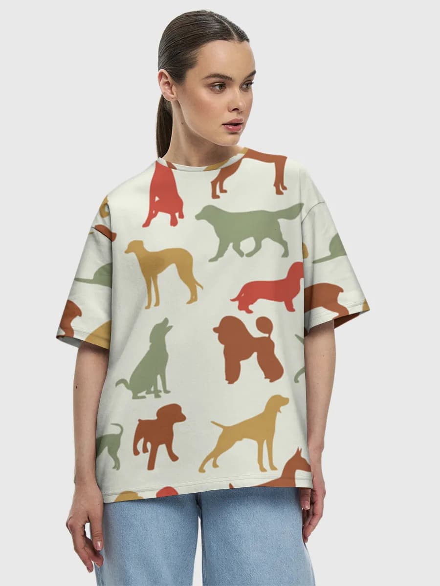 Women's oversized cotton T-shirt