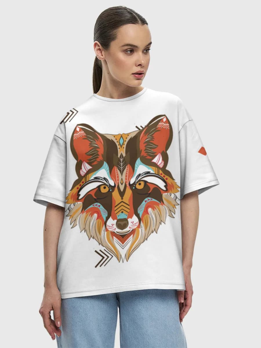 Women's oversized cotton T-shirt
