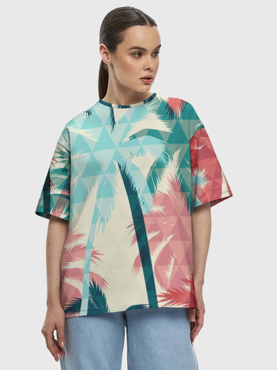 Women's oversized cotton T-shirt