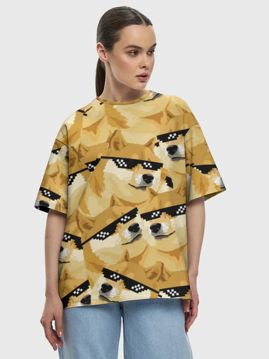 Women's oversized cotton T-shirt