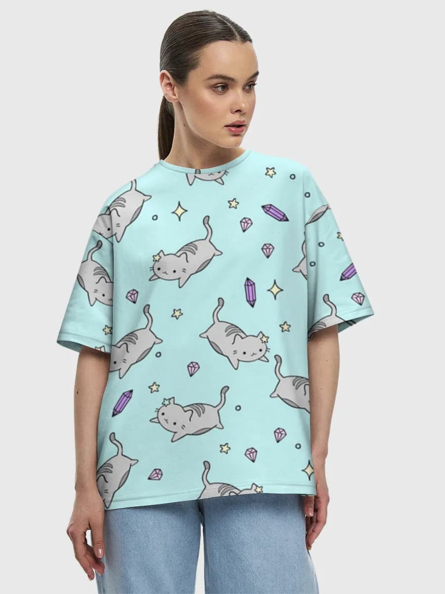 Women's oversized cotton T-shirt