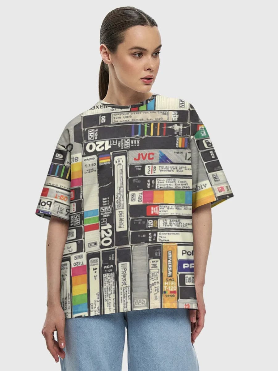 Women's oversized cotton T-shirt