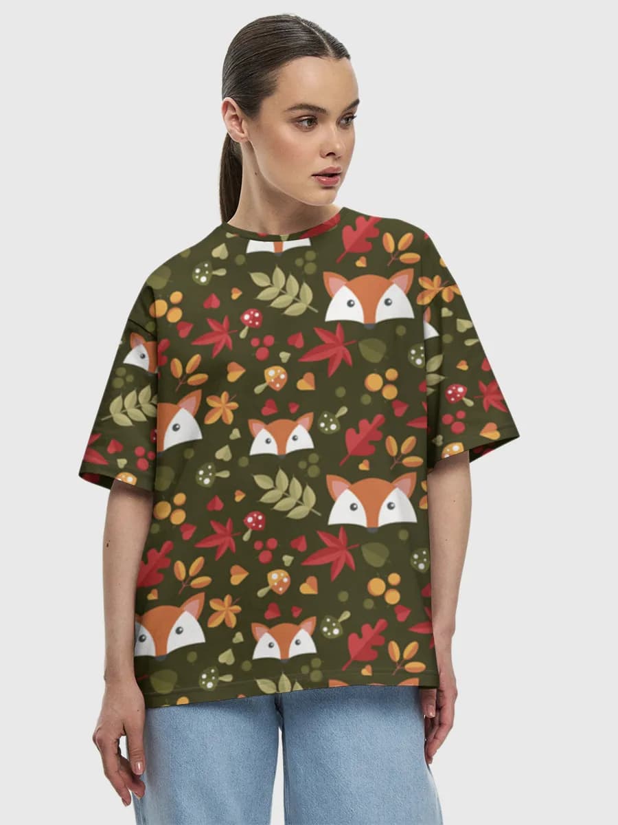 Women's oversized cotton T-shirt