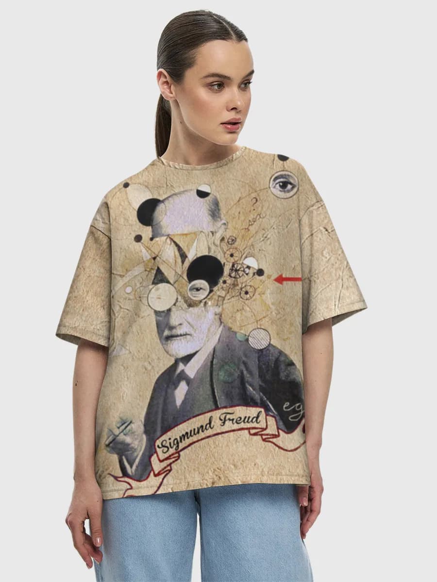 Women's oversized cotton T-shirt