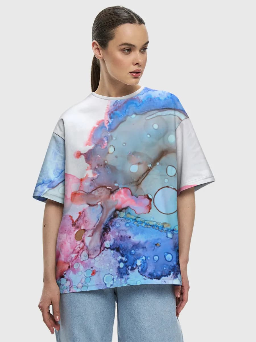 Women's oversized cotton T-shirt