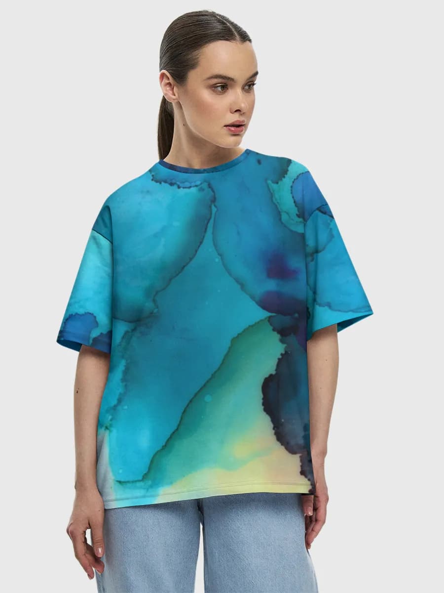 Women's oversized cotton T-shirt
