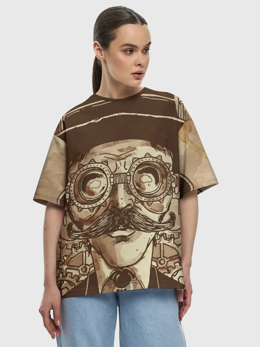 Women's oversized cotton T-shirt