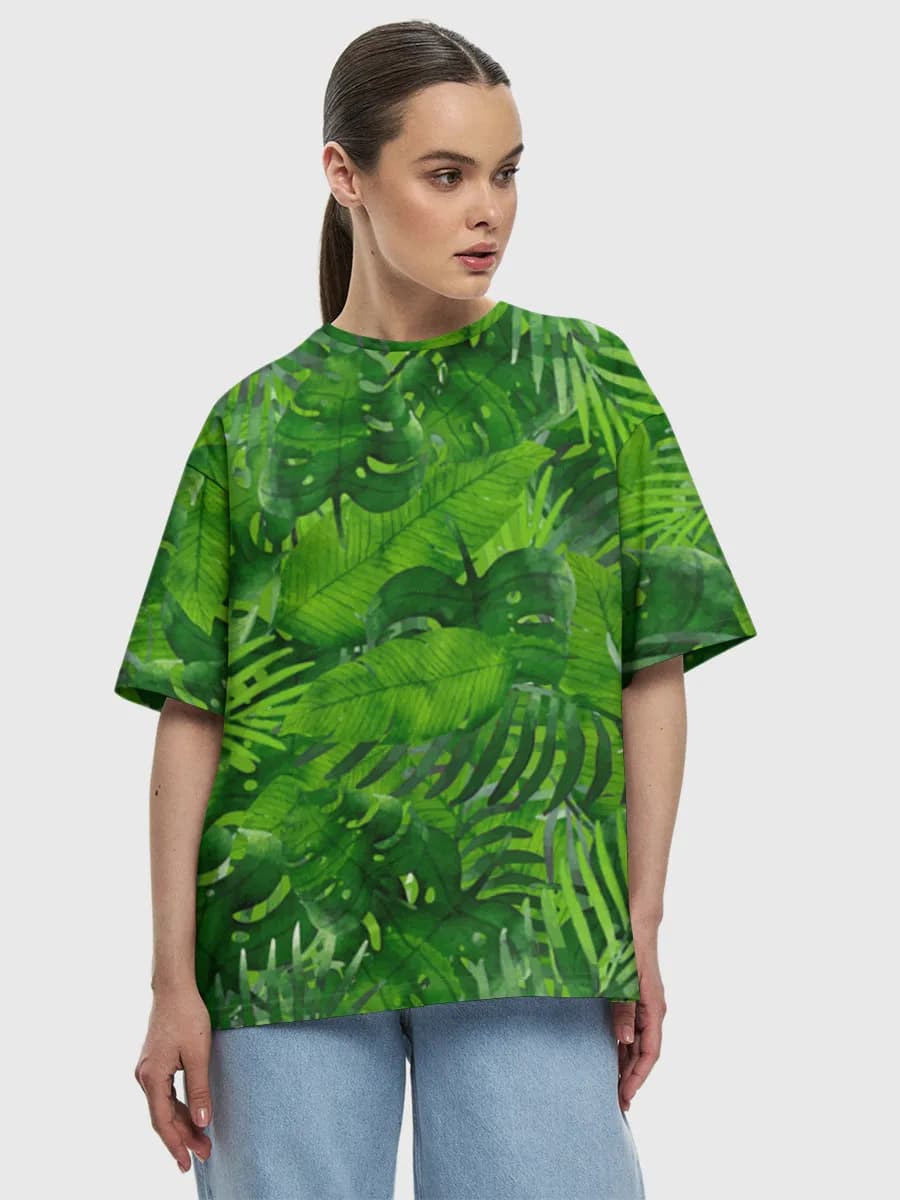 Damen Oversized Baumwoll T-Shirt
