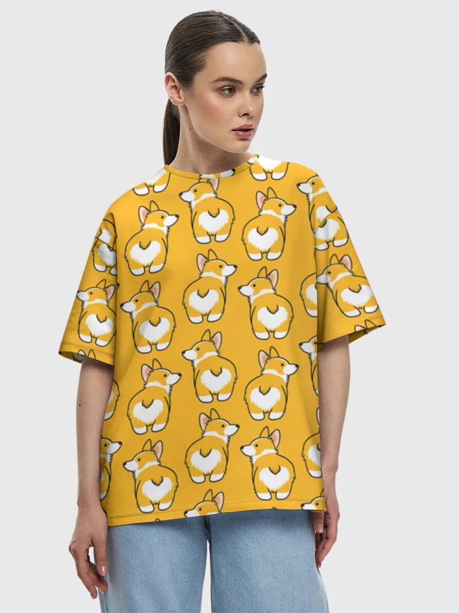 Women's oversized cotton T-shirt