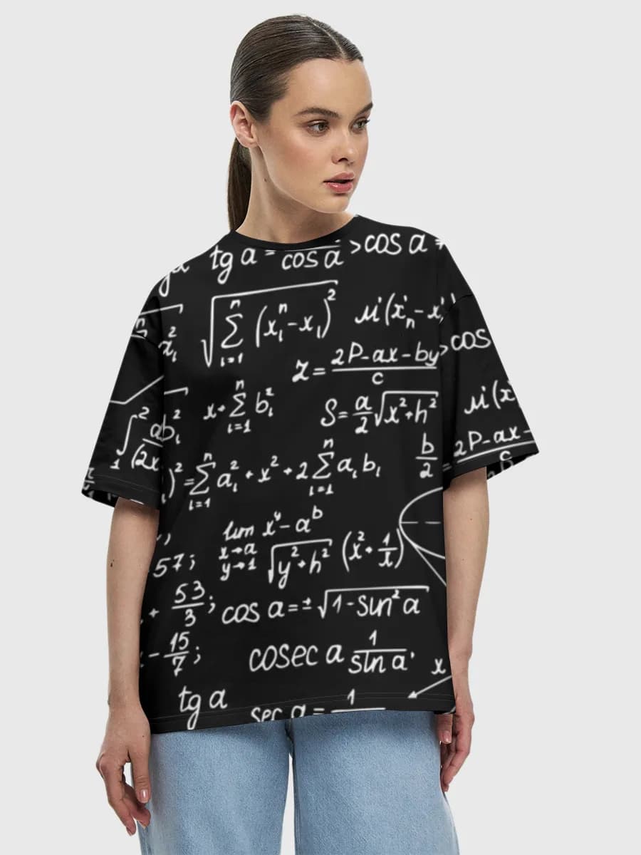 Women's oversized cotton T-shirt