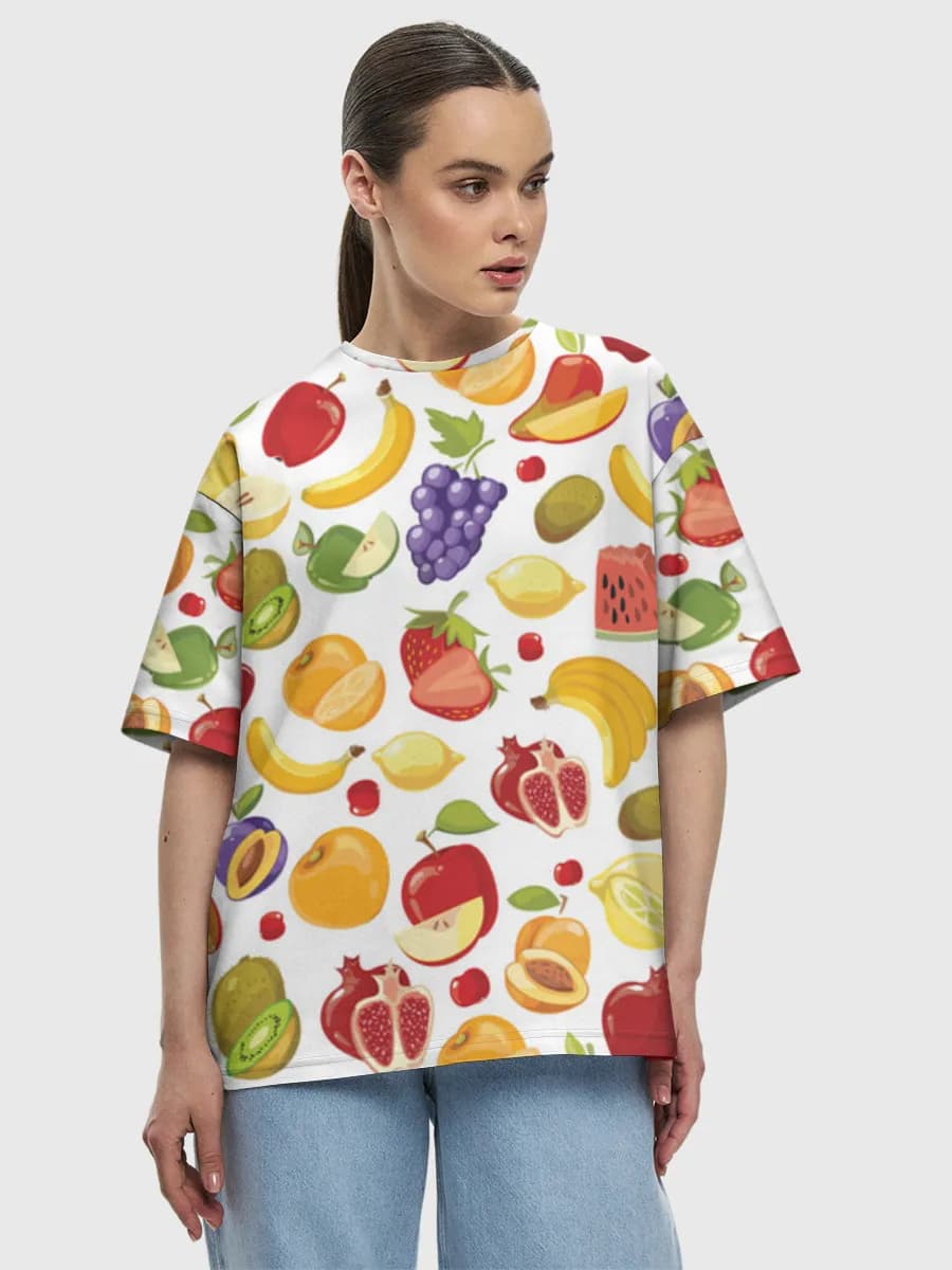 Women's oversized cotton T-shirt