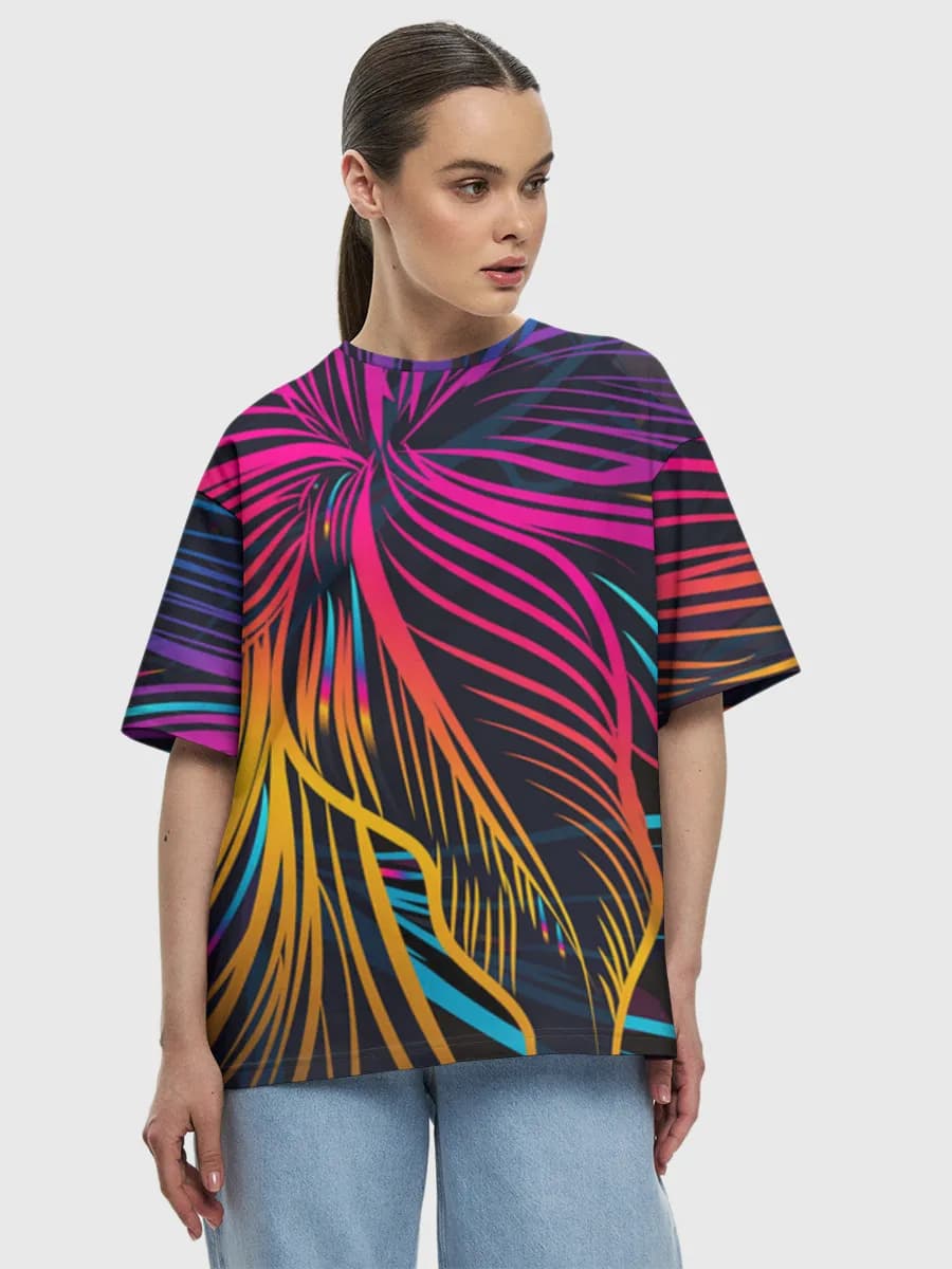 Women's oversized cotton T-shirt