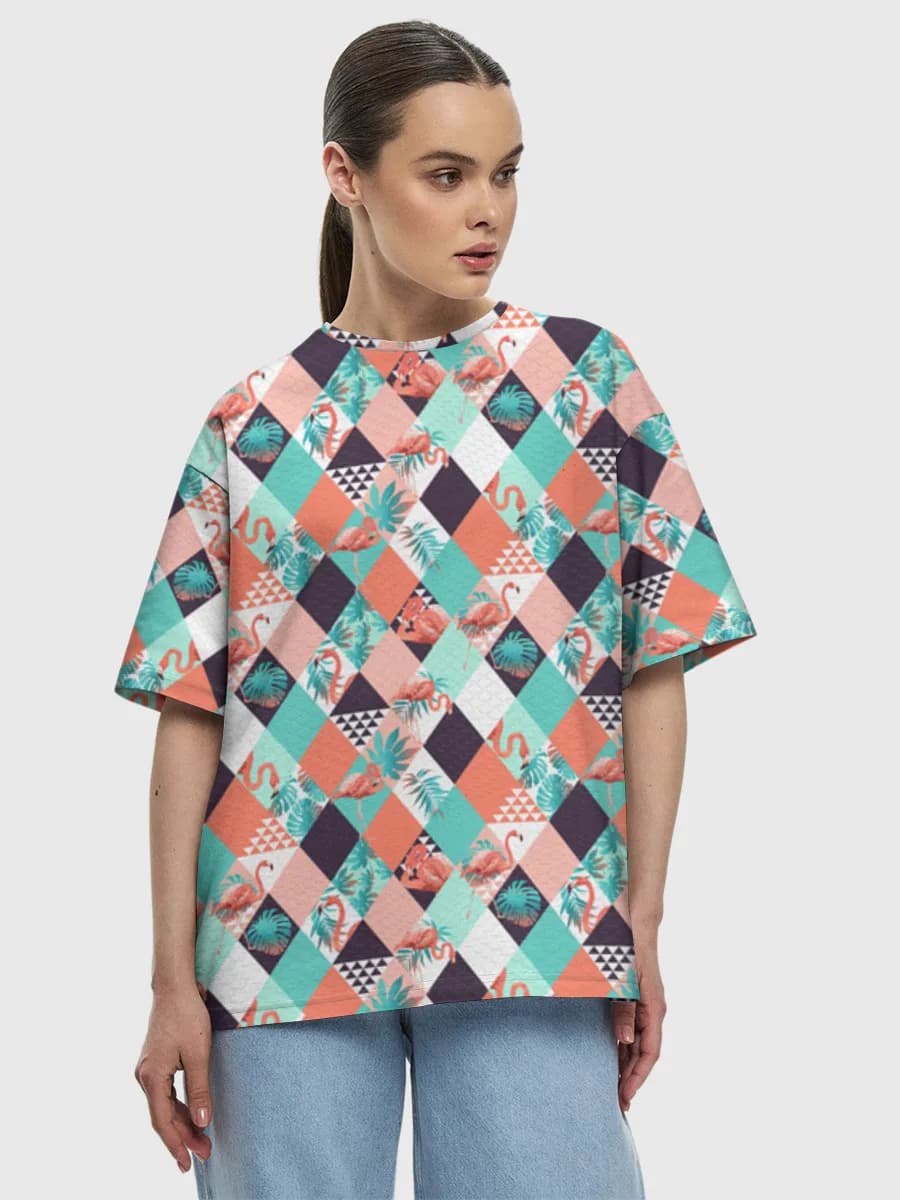 Women's oversized cotton T-shirt