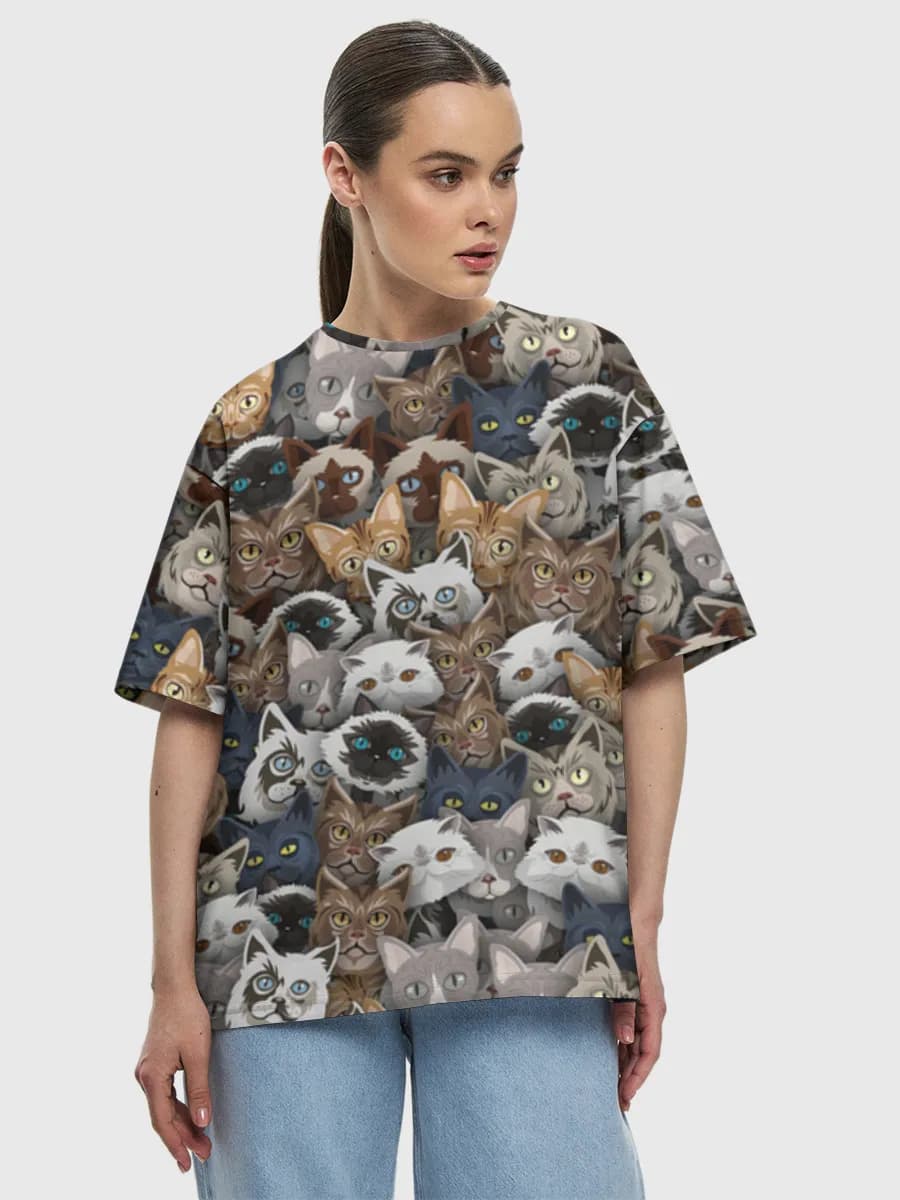 Women's oversized cotton T-shirt