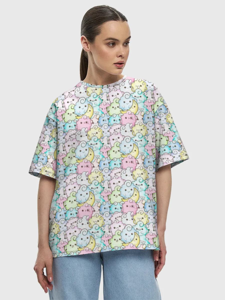 Women's oversized cotton T-shirt